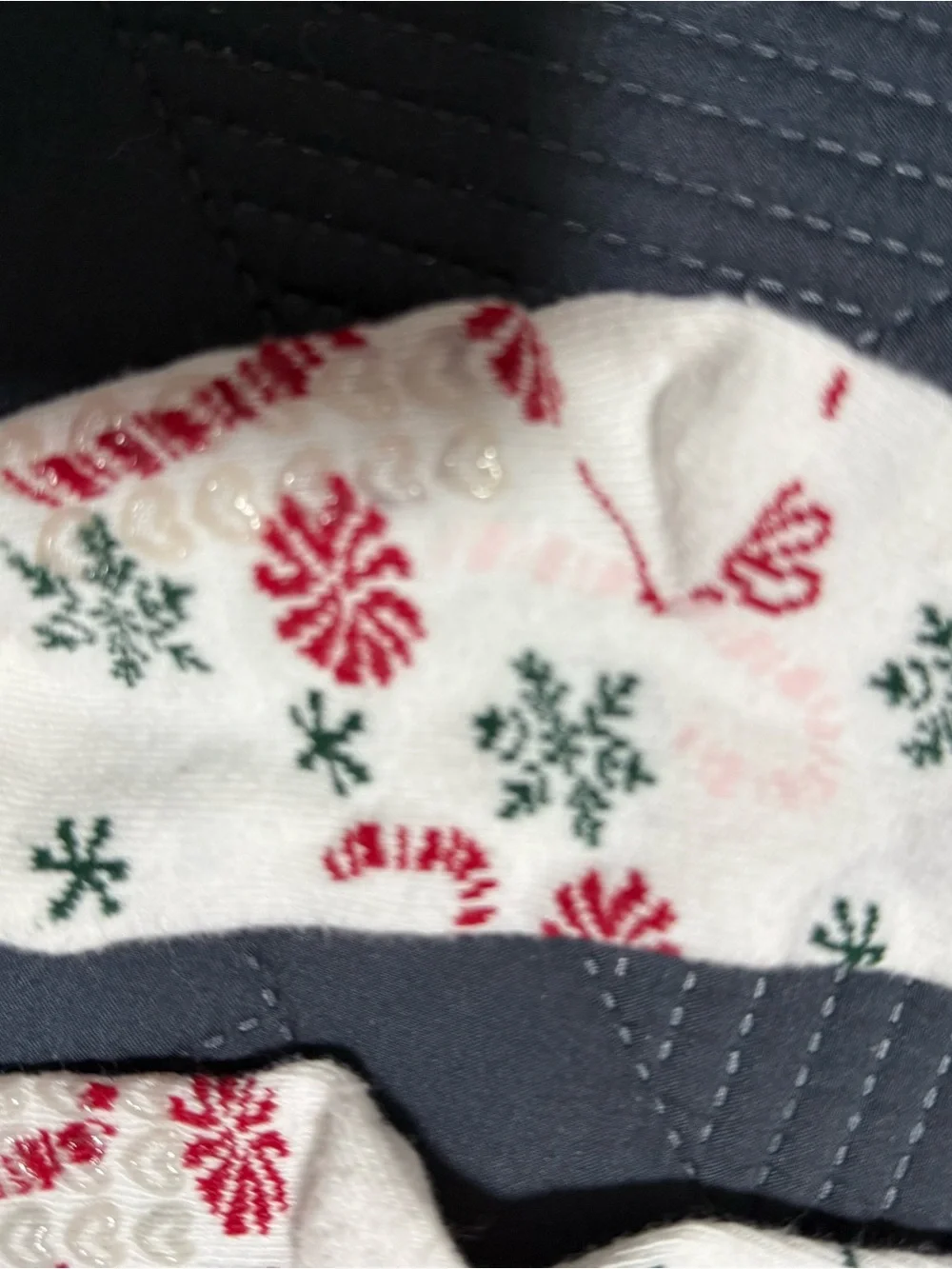 The Children's Place Red and White Snowflake Leggings- 2 pairs